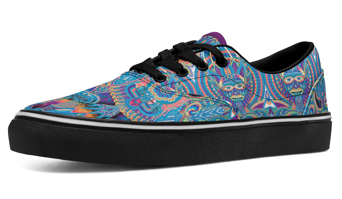 "Neo Human Pattern Inverted" Classic Shoes