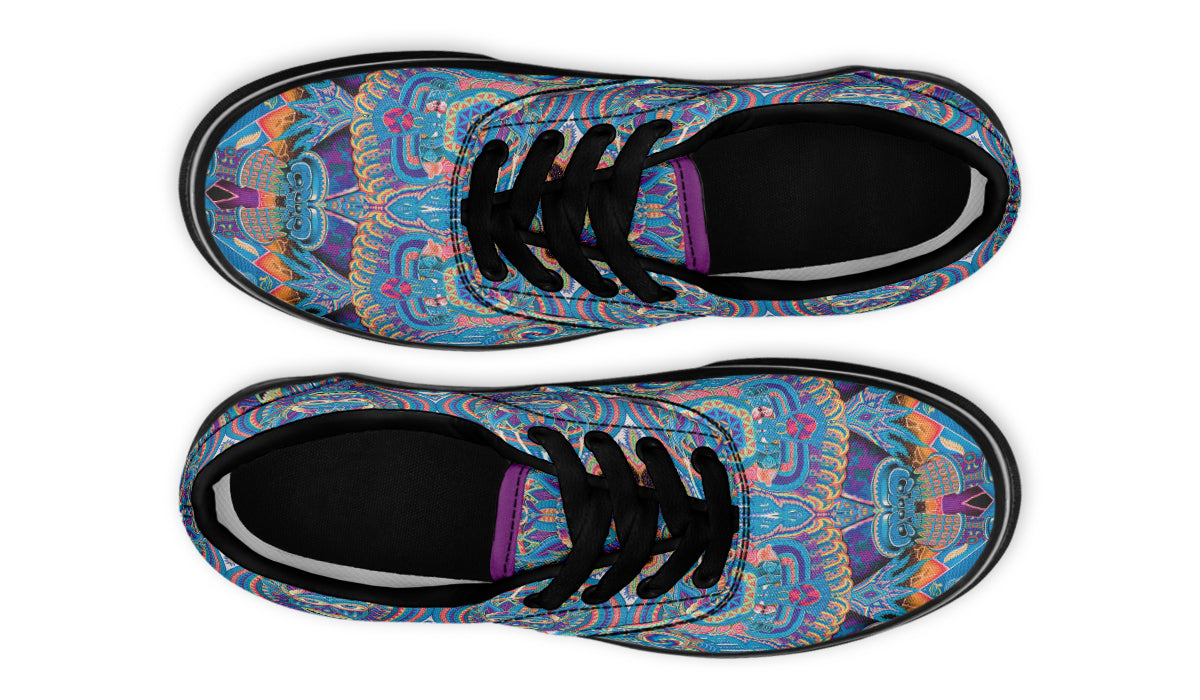 "Neo Human Pattern Inverted" Classic Shoes