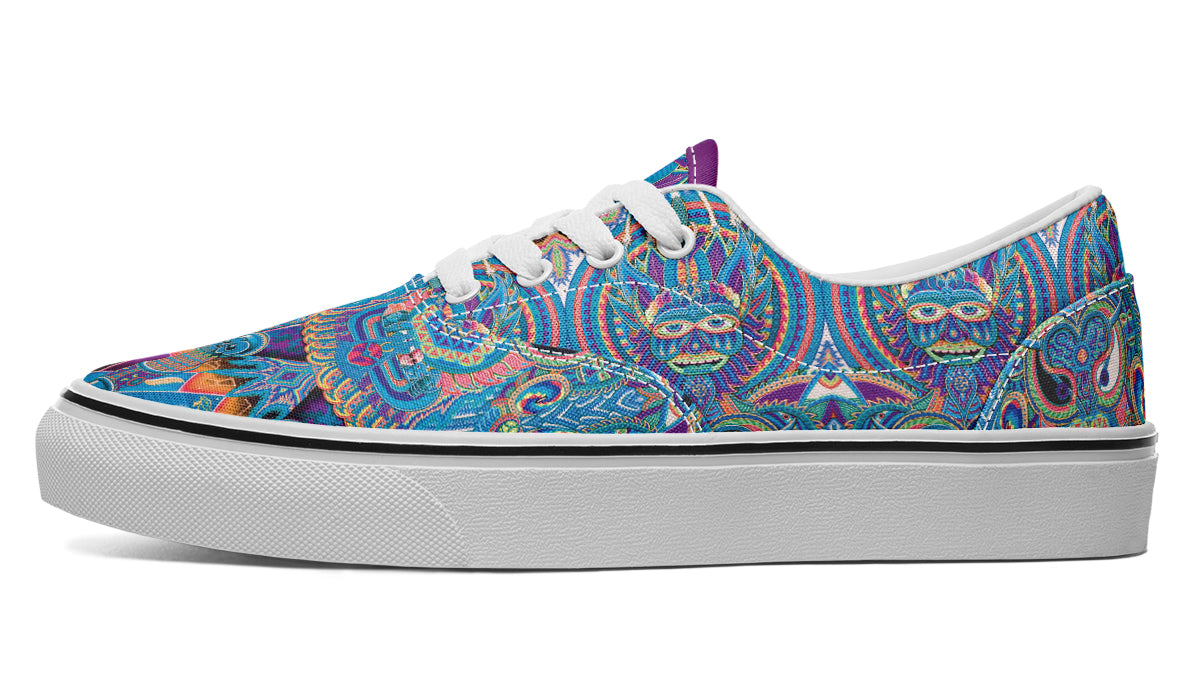 "Neo Human Pattern Inverted" Classic Shoes