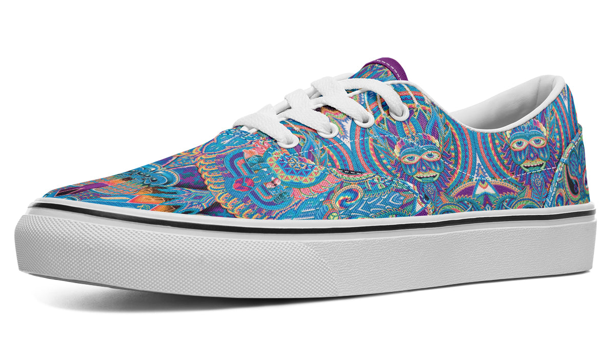 "Neo Human Pattern Inverted" Classic Shoes