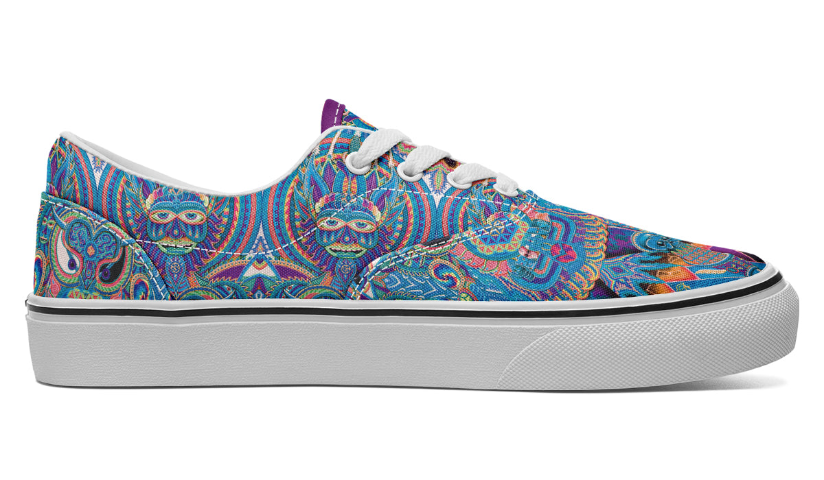 "Neo Human Pattern Inverted" Classic Shoes