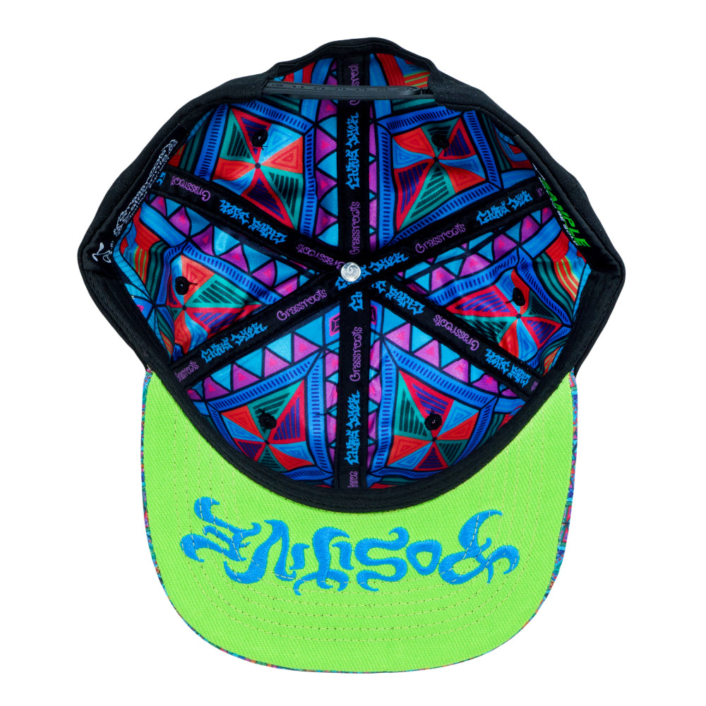 DMT Triangles Black Snapback Hat