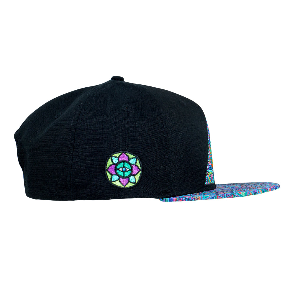 DMT Triangles Black Snapback Hat