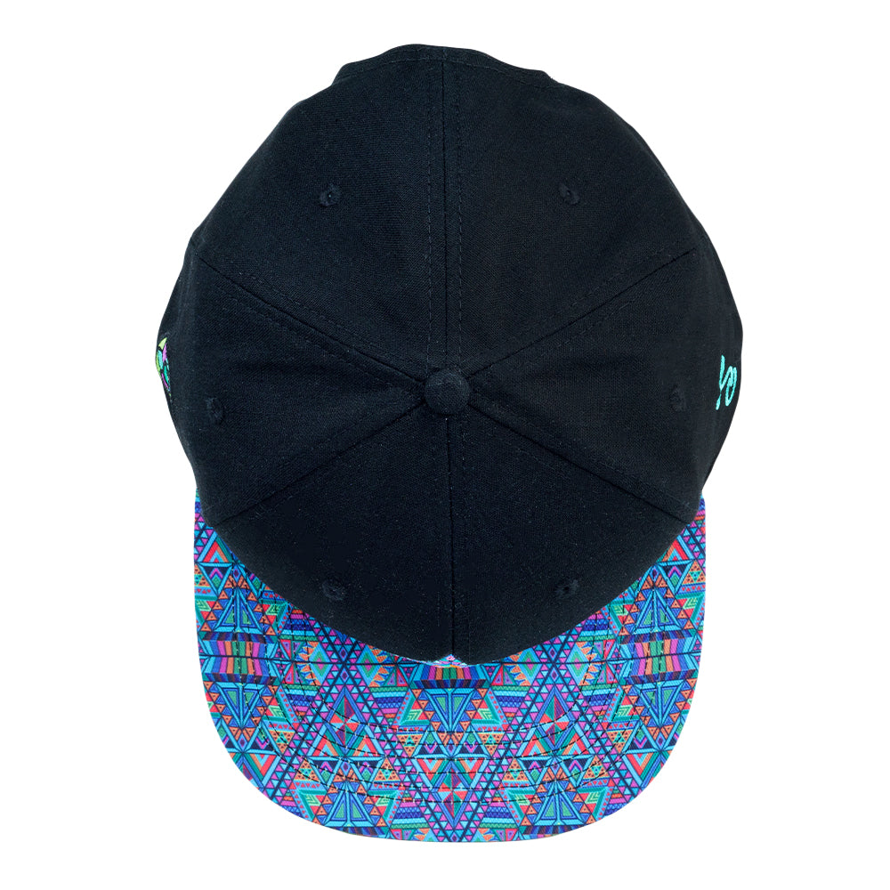 DMT Triangles Black Snapback Hat