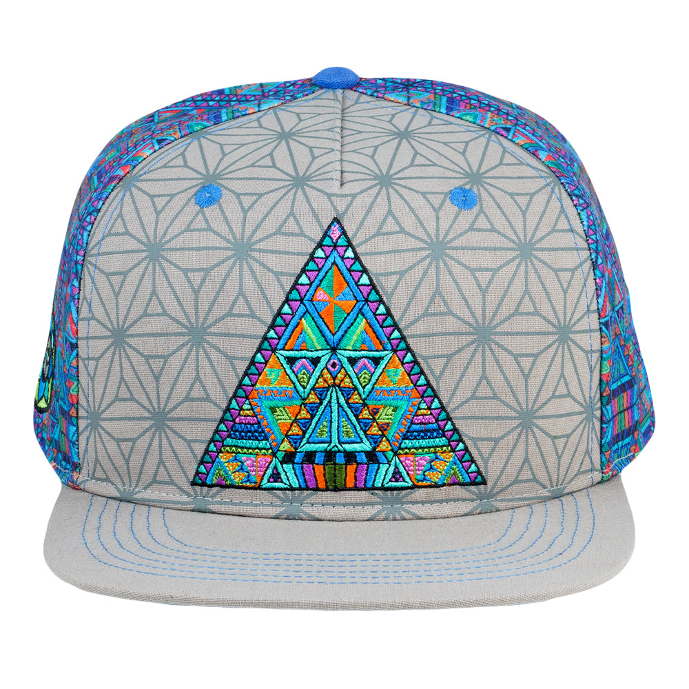 DMT Triangles Gray Snapback Hat