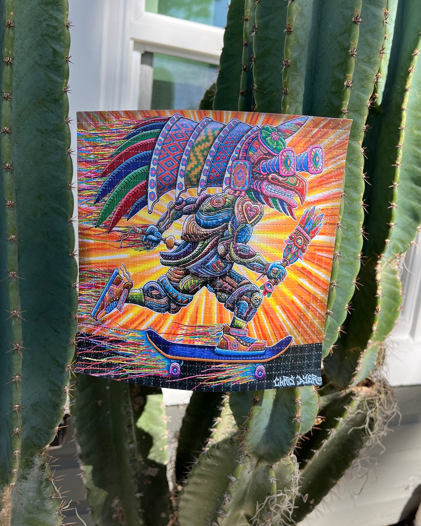 "Keep Pushing Forward" Blotter Art