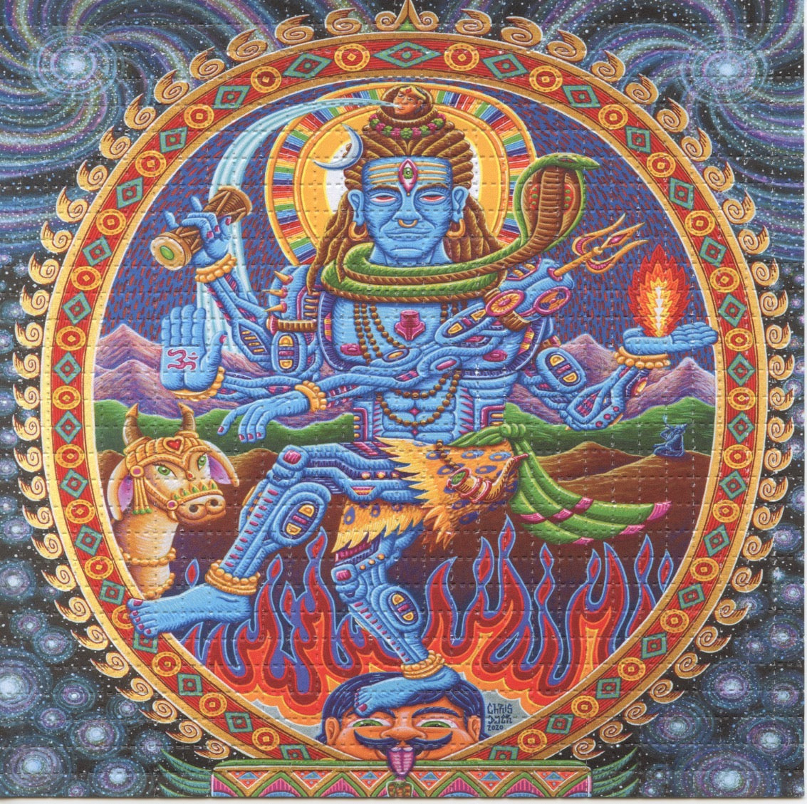 "Nataraja Shiva" Blotter Art