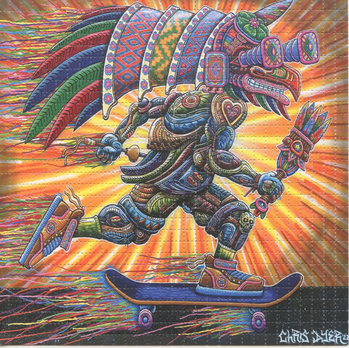 "Keep Pushing Forward" Blotter Art