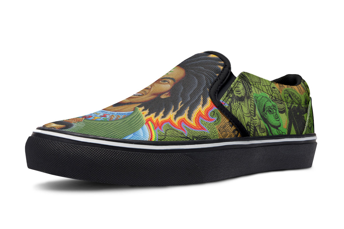 "Bob Marley Roots" Slipons