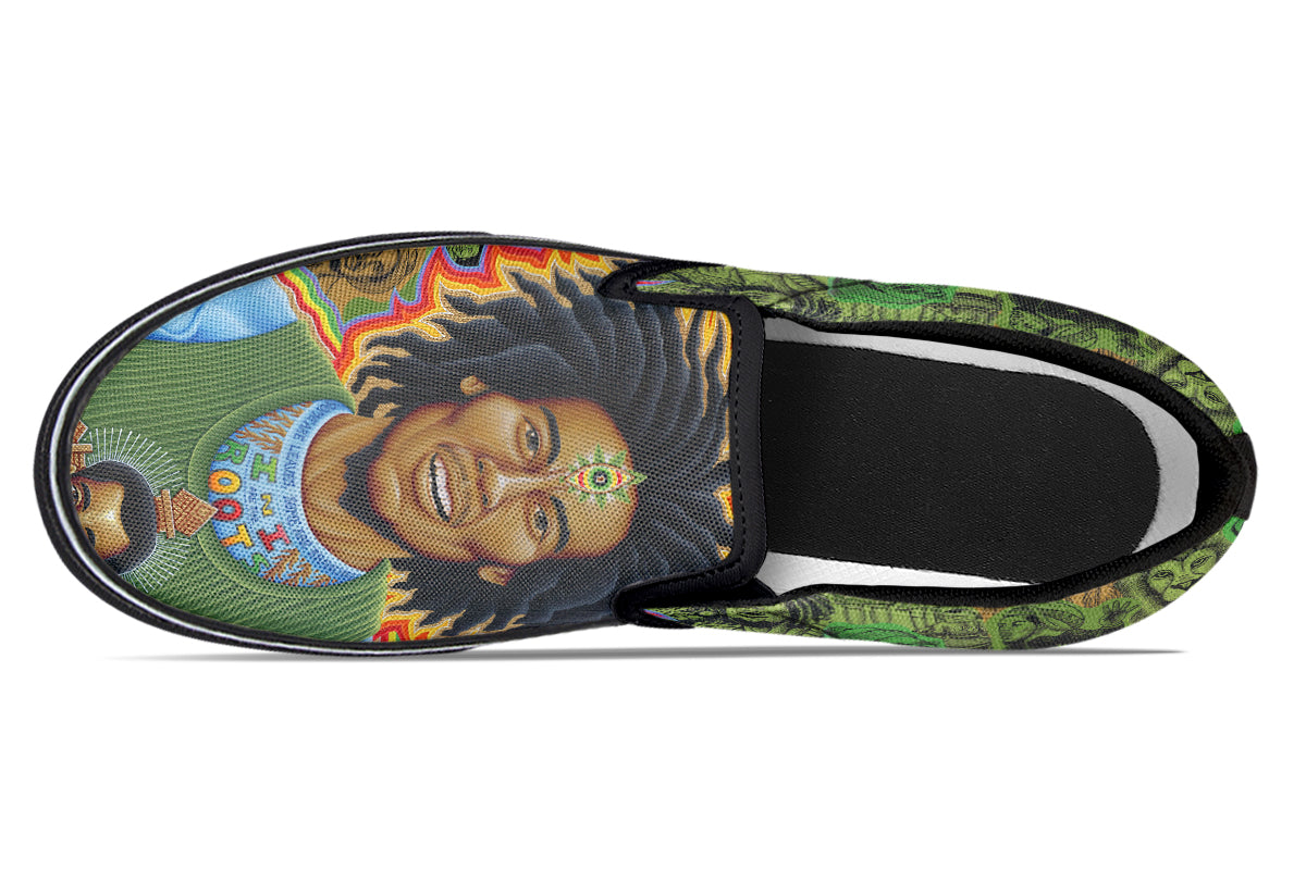 "Bob Marley Roots" Slipons