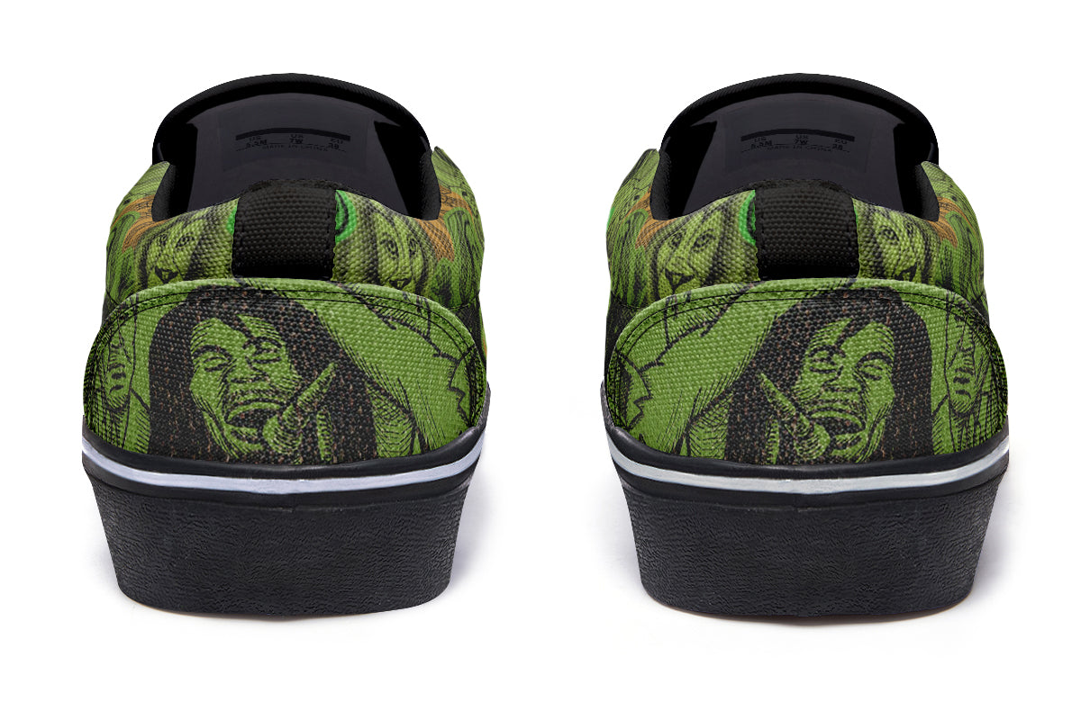 "Bob Marley Roots" Slipons