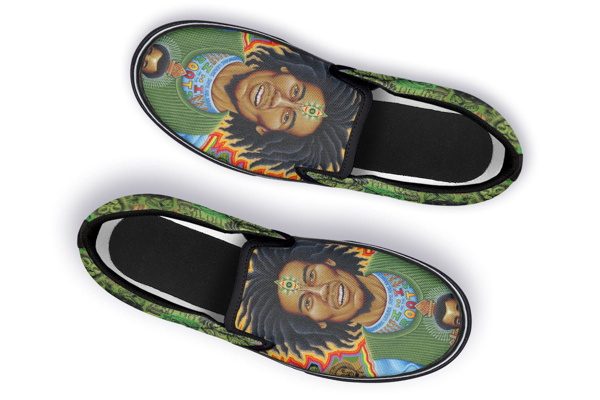 "Bob Marley Roots" Slipons