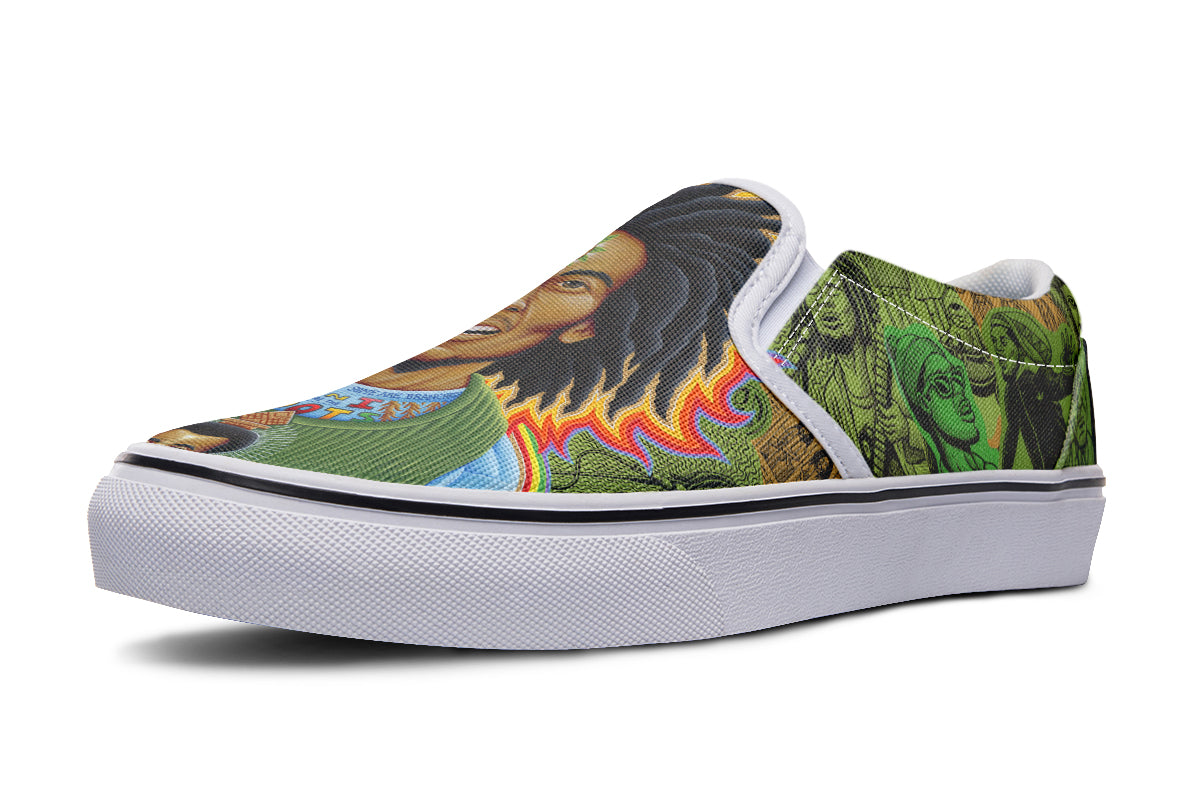 "Bob Marley Roots" Slipons