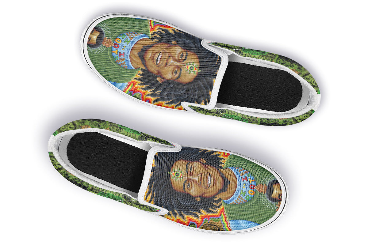 "Bob Marley Roots" Slipons