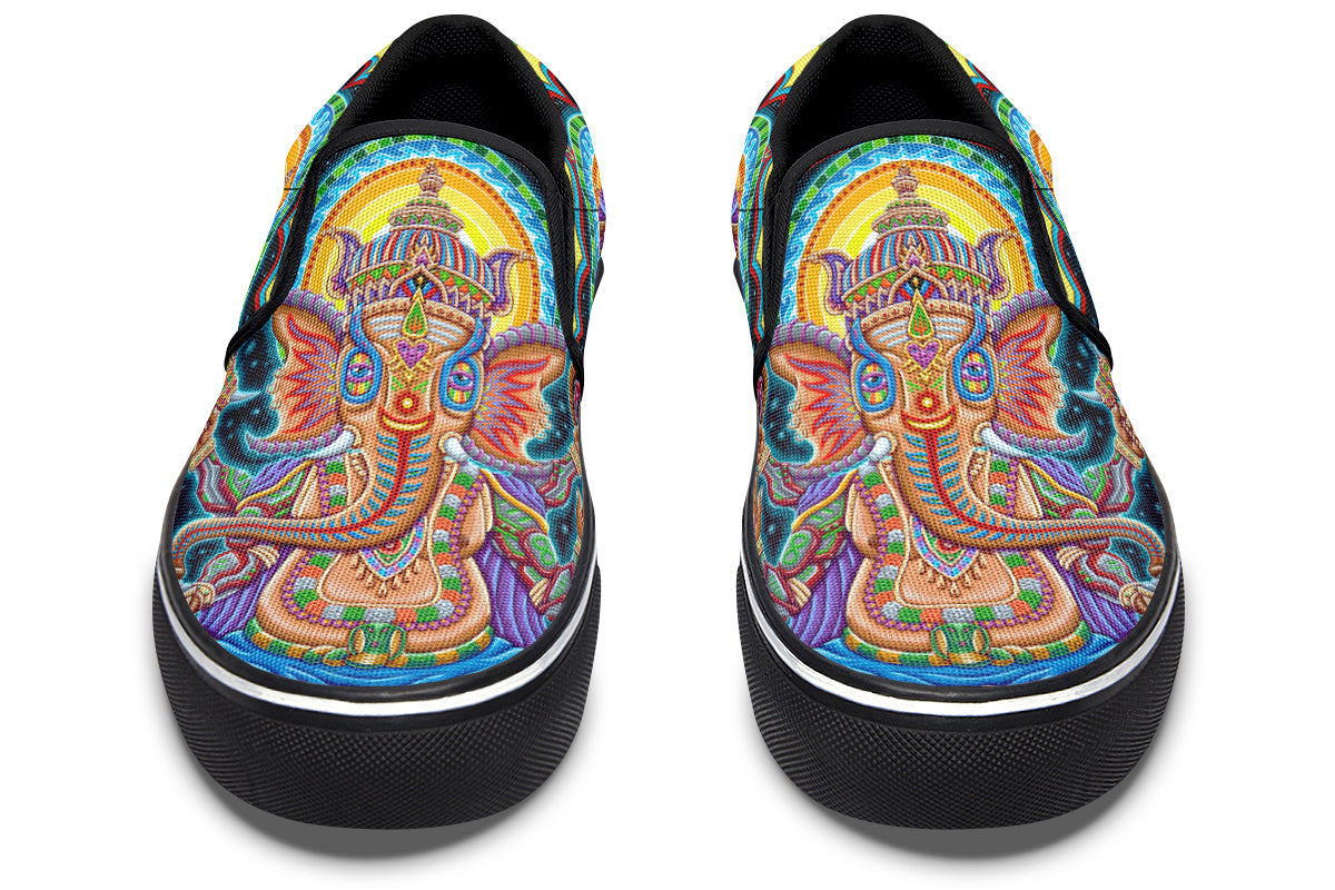 "Jai Ganesha" Slipons