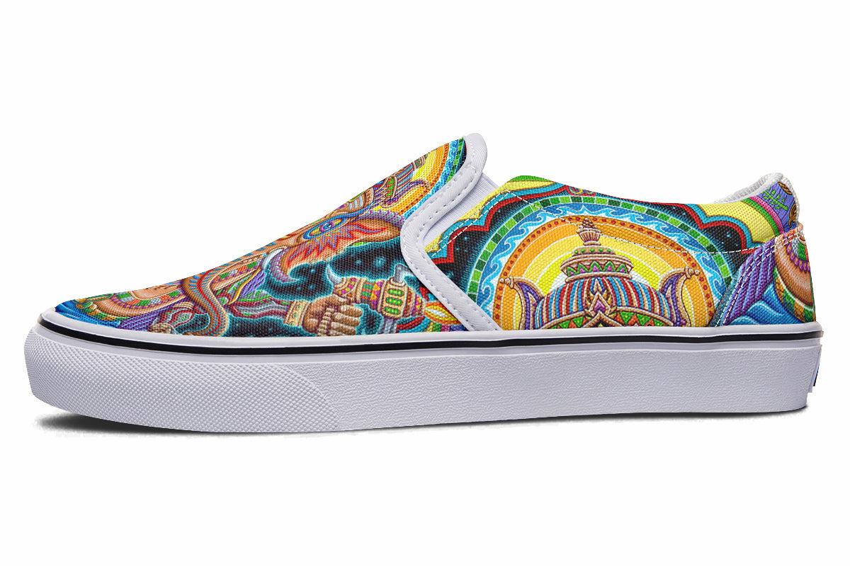"Jai Ganesha" Slipons