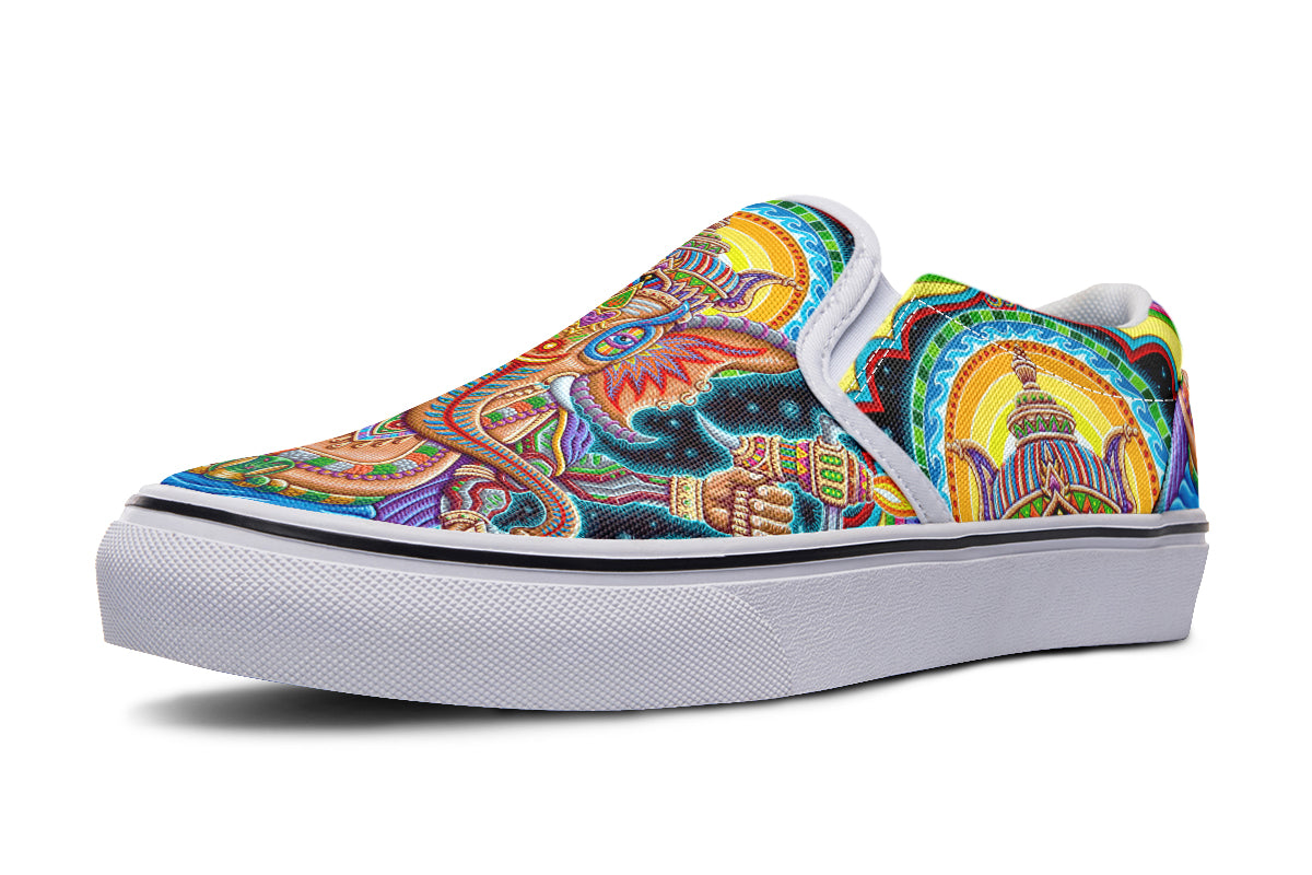 "Jai Ganesha" Slipons