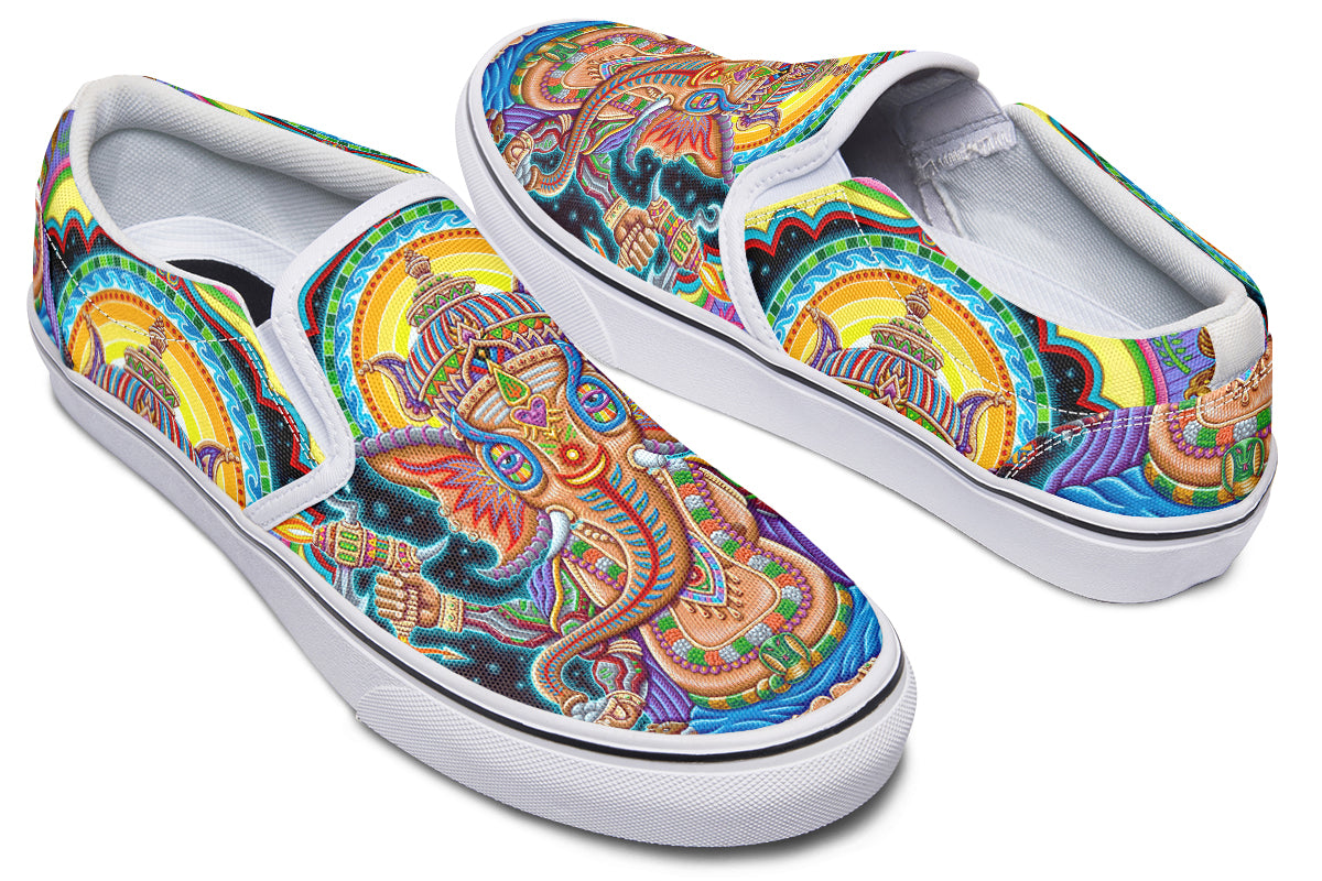 "Jai Ganesha" Slipons