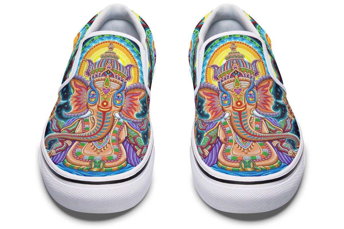 "Jai Ganesha" Slipons