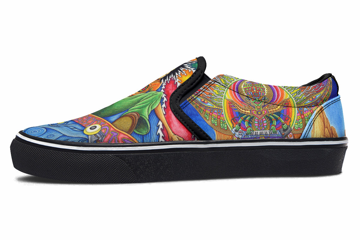 "Skateboard Spirituality" Slipons