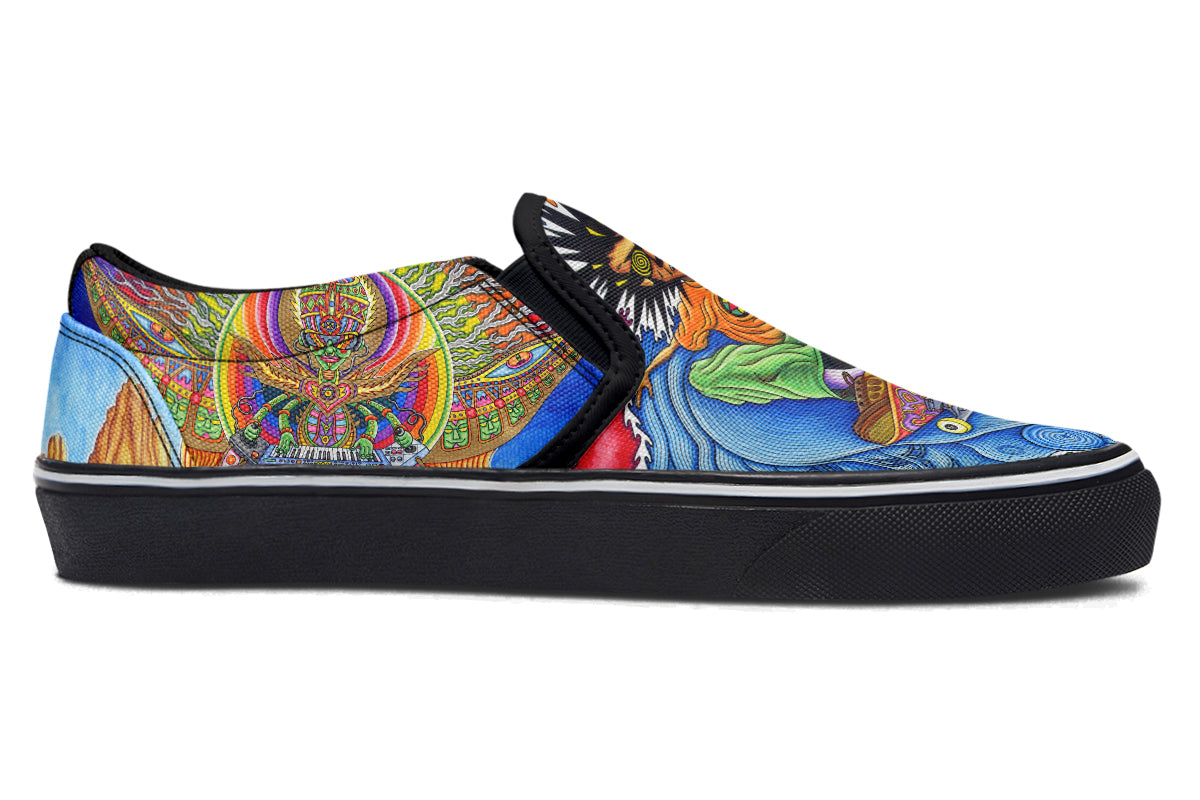 "Skateboard Spirituality" Slipons