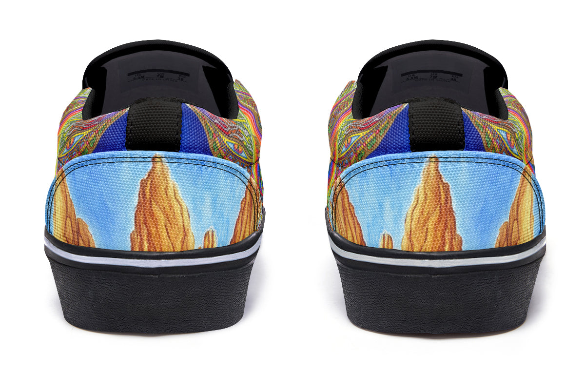 "Skateboard Spirituality" Slipons