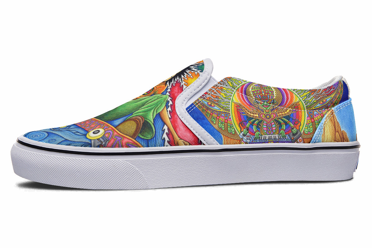 "Skateboard Spirituality" Slipons