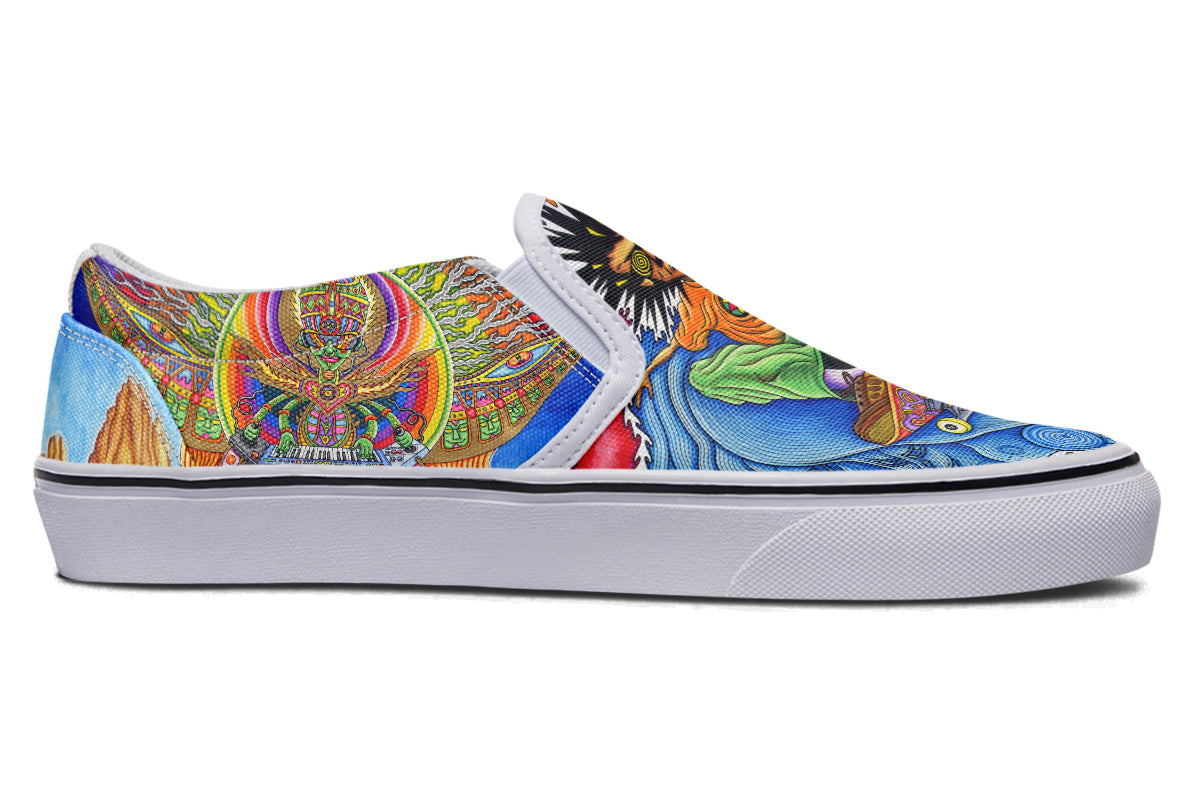 "Skateboard Spirituality" Slipons