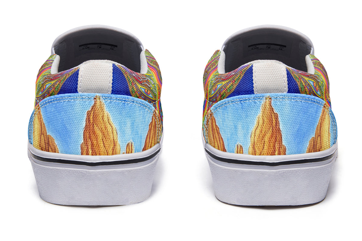 "Skateboard Spirituality" Slipons