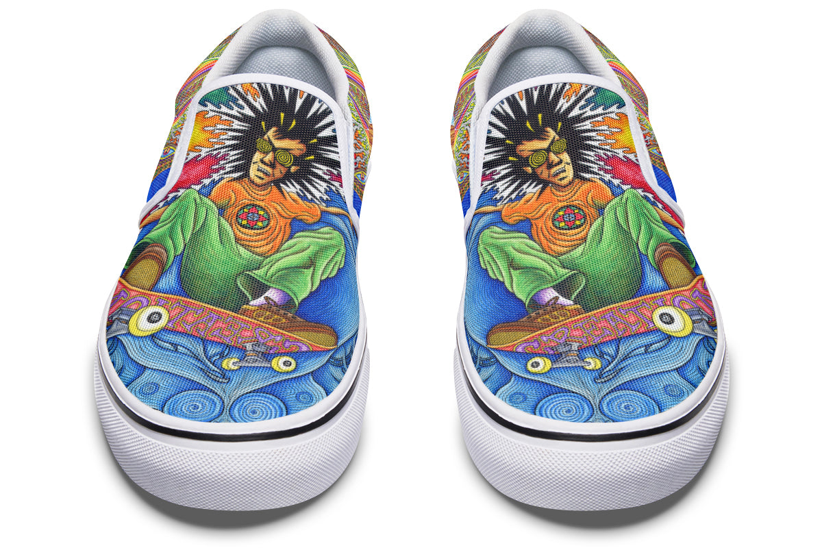 "Skateboard Spirituality" Slipons