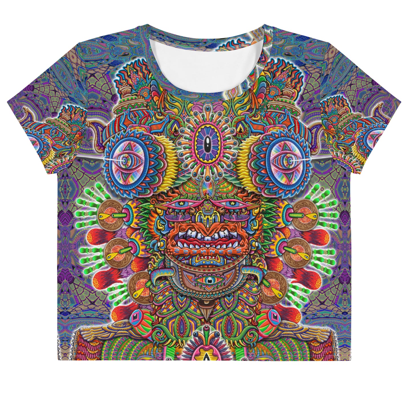 "Open Your Eyes" All-Over Crop Tee