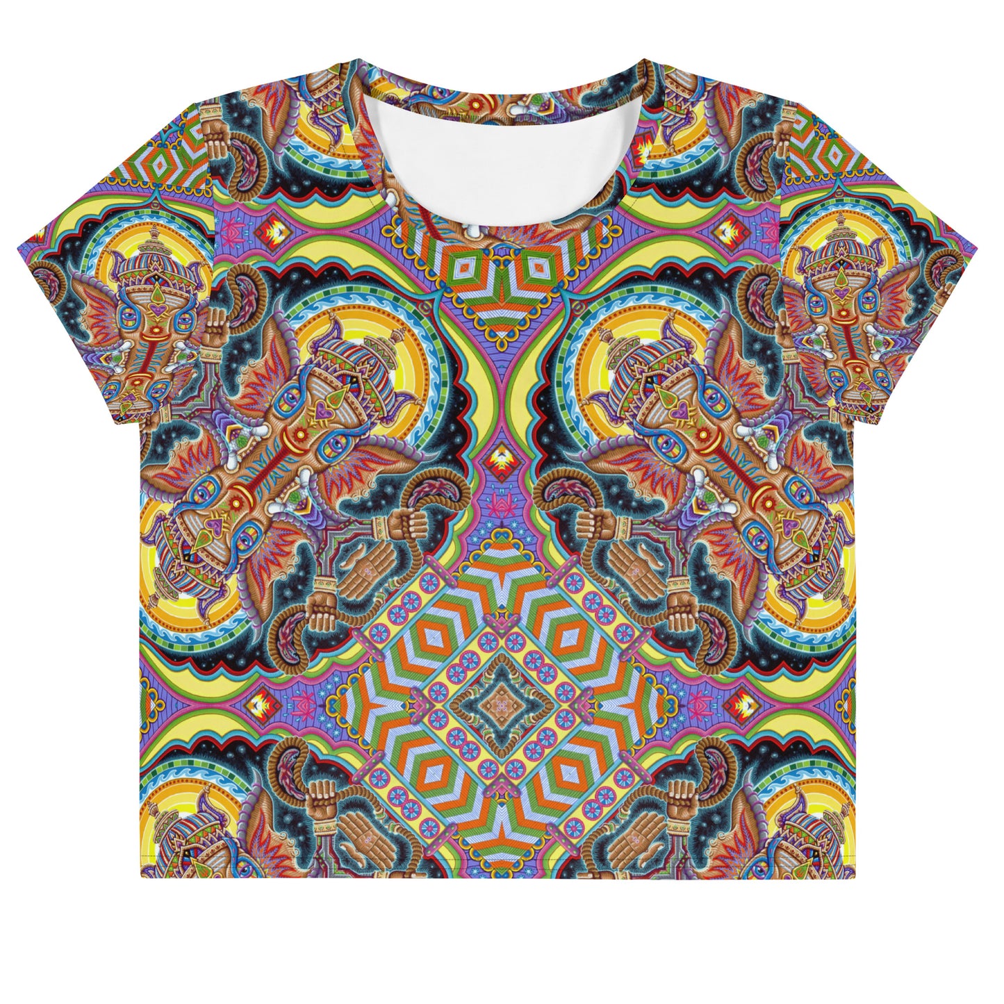 "Jai Ganesha!" All-Over Crop Tee