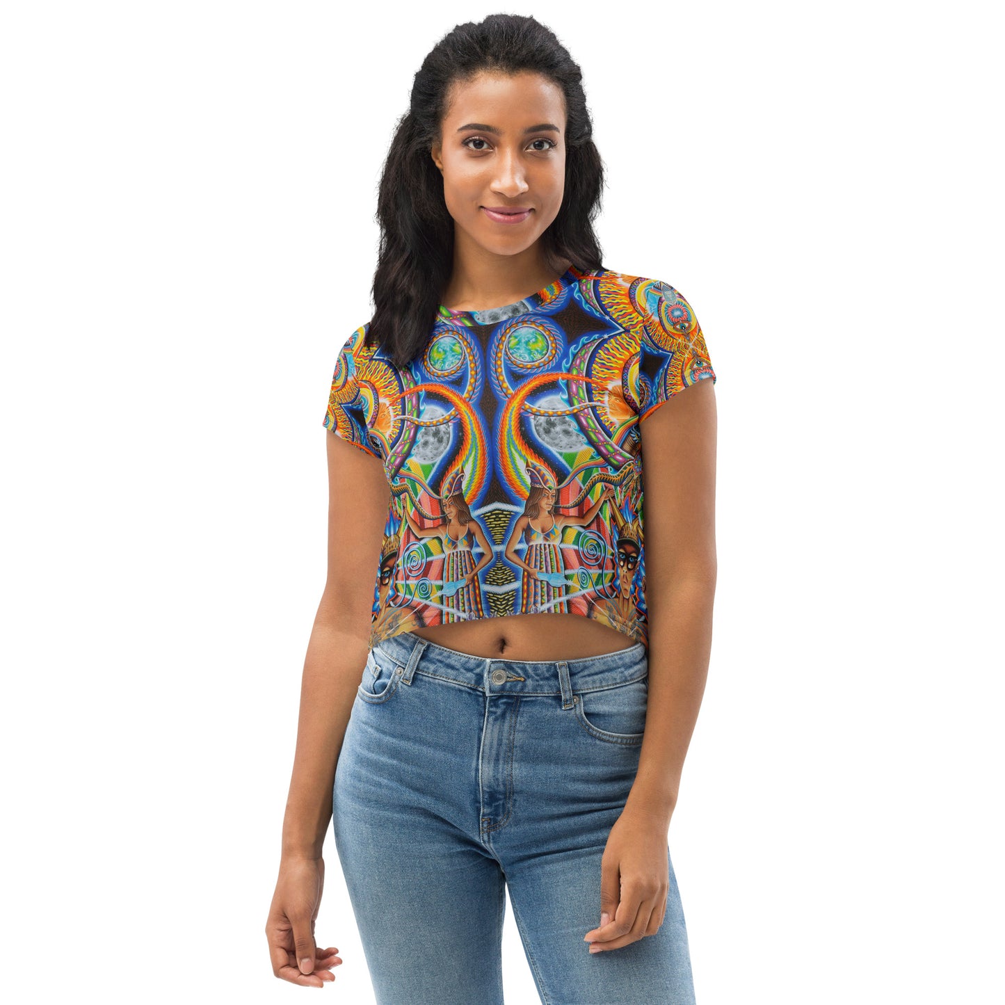 "Moment of Truth" All-Over Crop Tee