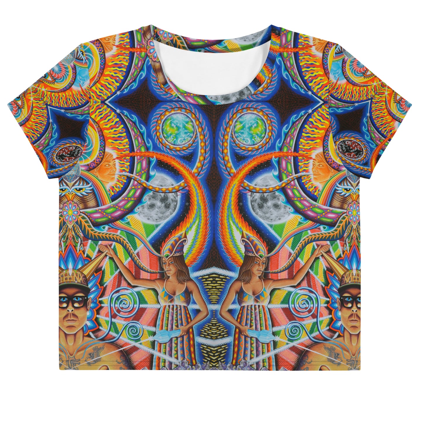 "Moment of Truth" All-Over Crop Tee
