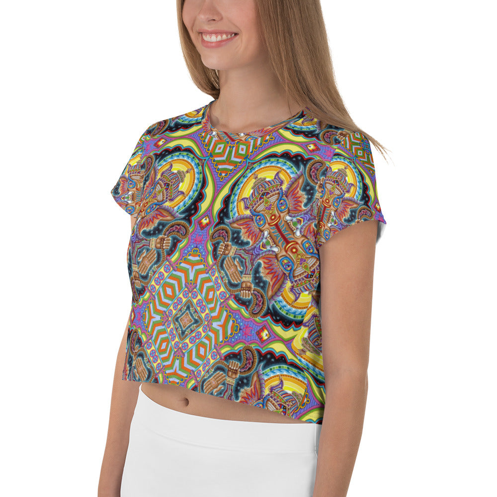 "Jai Ganesha!" All-Over Crop Tee