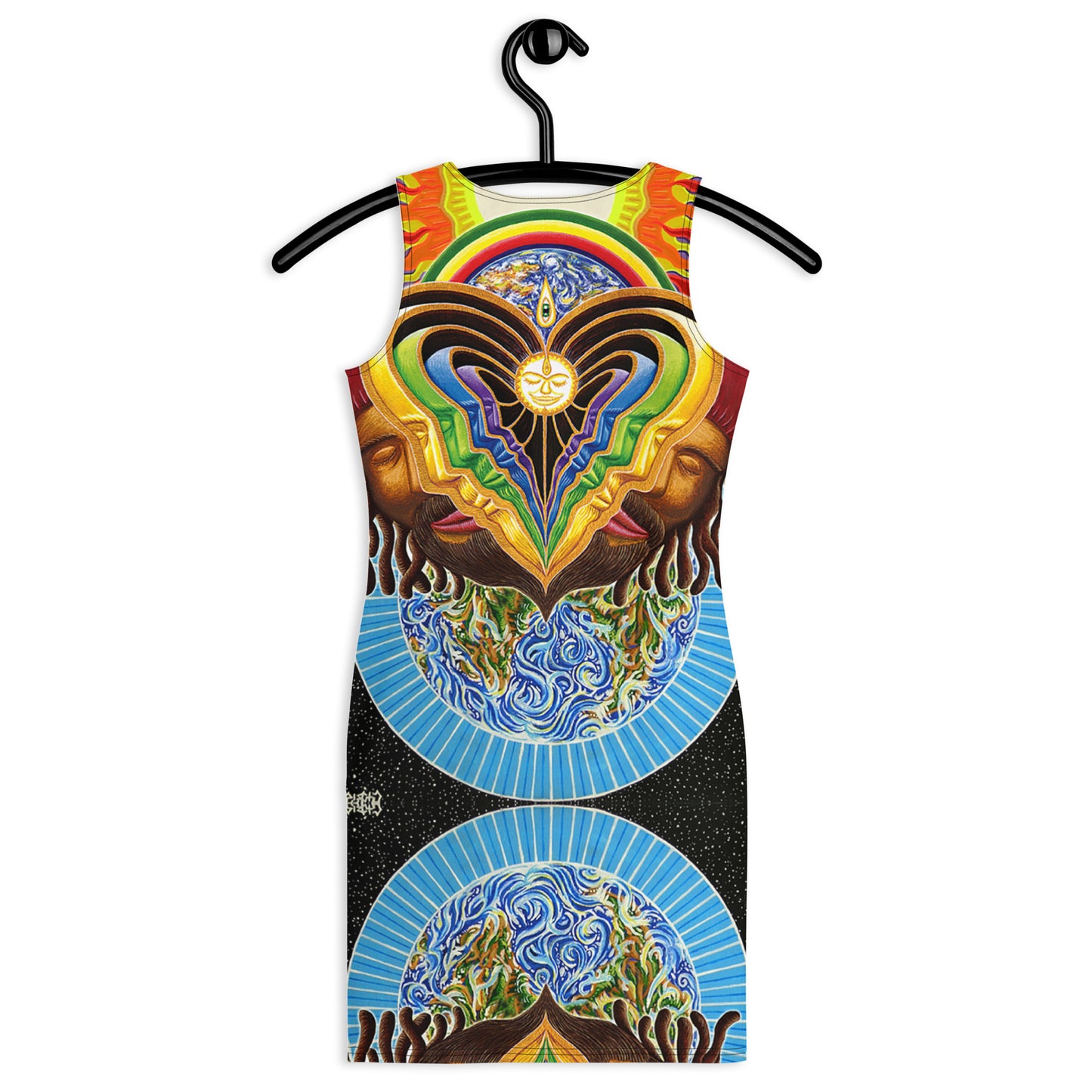 "Peeling Bodies" Fitted Dress