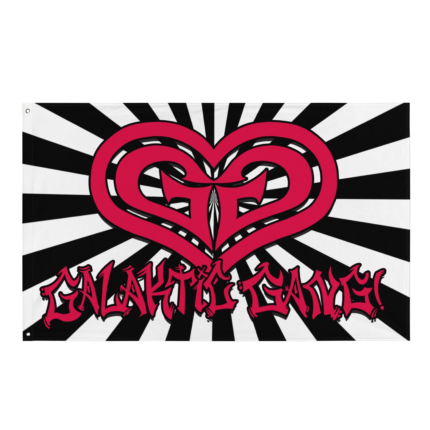 Galaktic Gang "GG Love" Flag - Striped