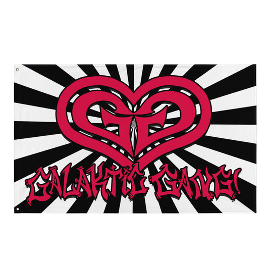 Galaktic Gang "GG Love" Flag - Striped