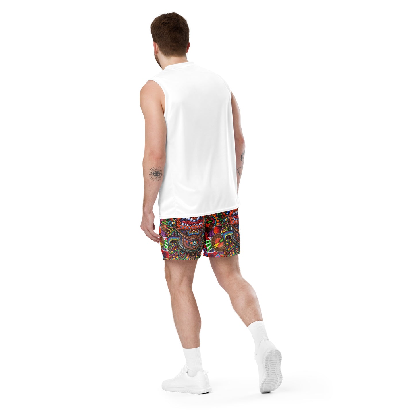 "Open your Eyes" mesh shorts