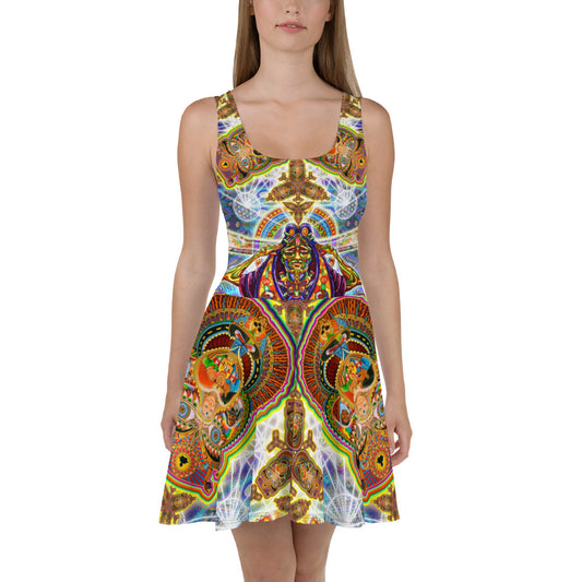 "Fractal Dimension" Skater Dress