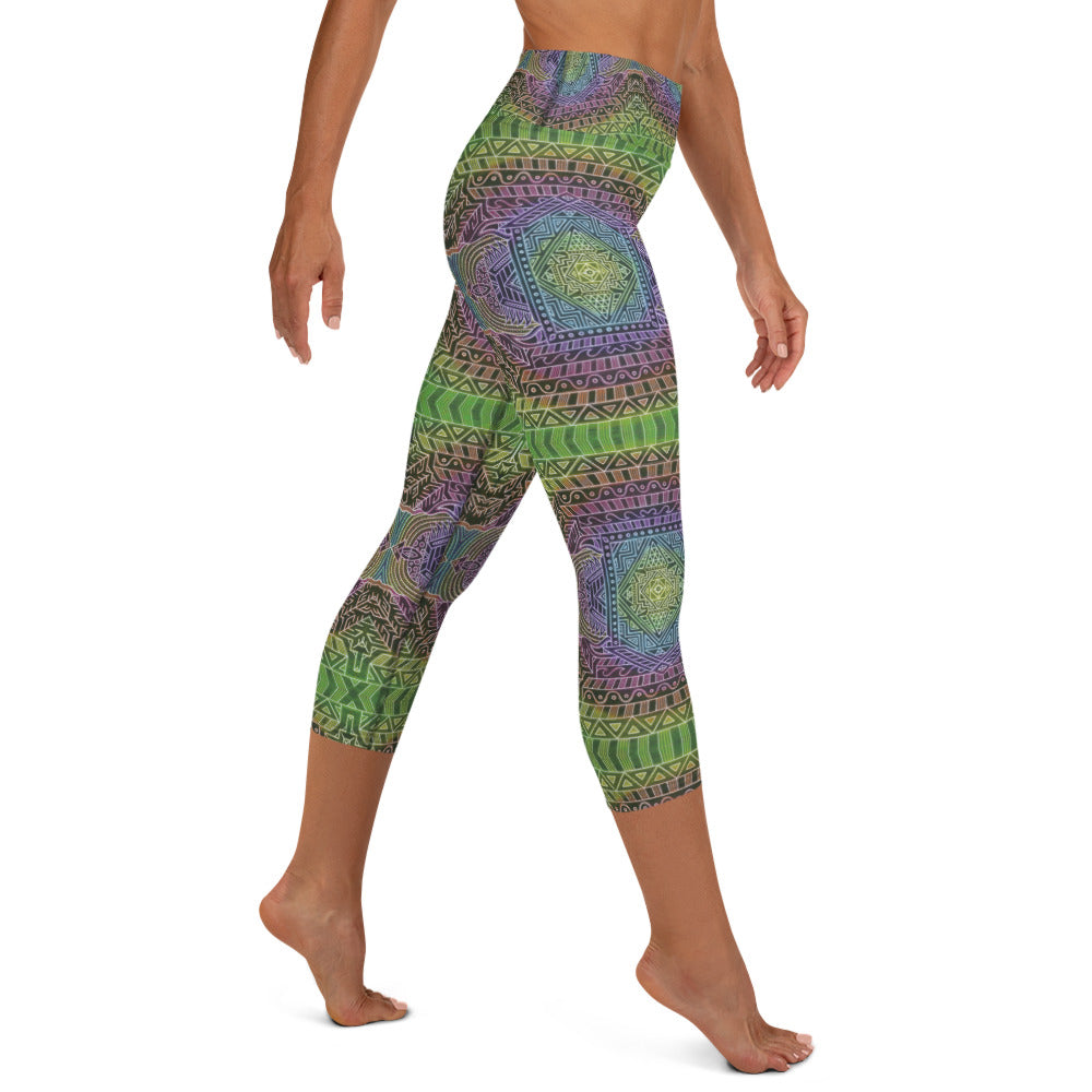 "Stairway To Heaven" Capri Leggings