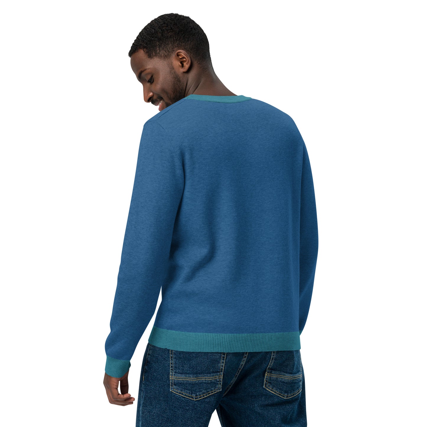 Blue Galaktic Dude Knitted crew neck sweater