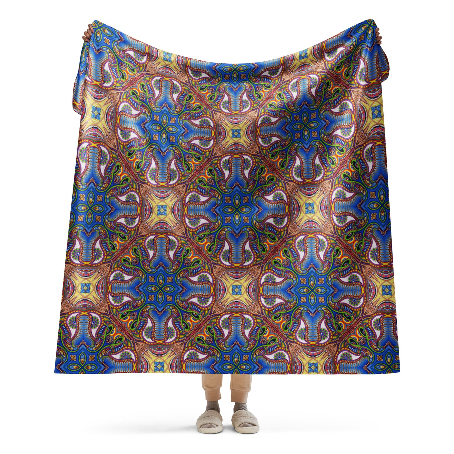 "Apotheosis of Dualitree Mandala" Sherpa Blanket