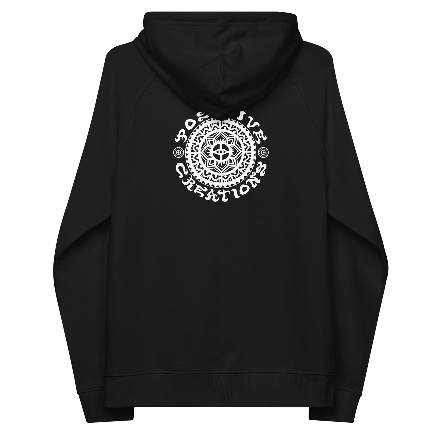 "Eye Alien" Unisex eco raglan hoodie