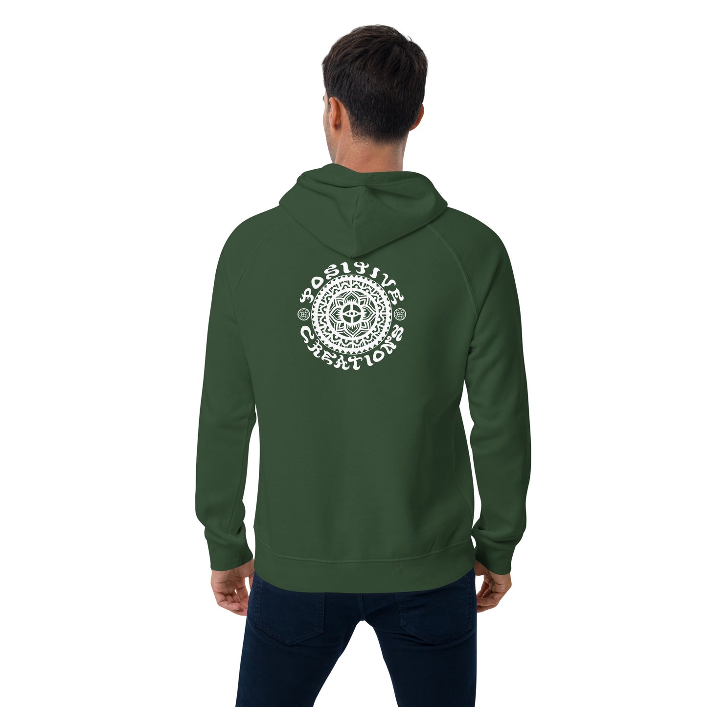 "Positive Vision" Unisex eco raglan hoodie