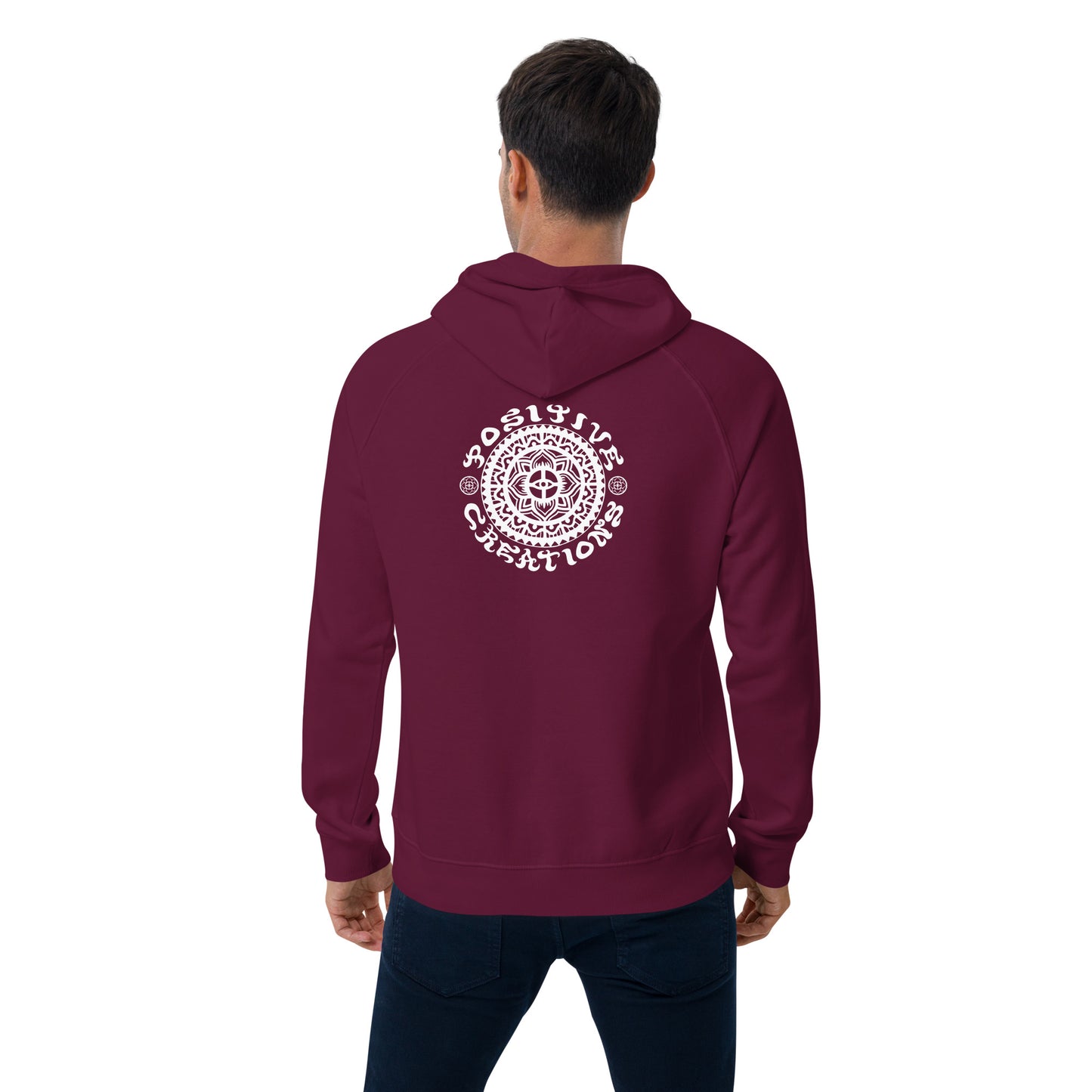 "Positive Vision" Unisex eco raglan hoodie