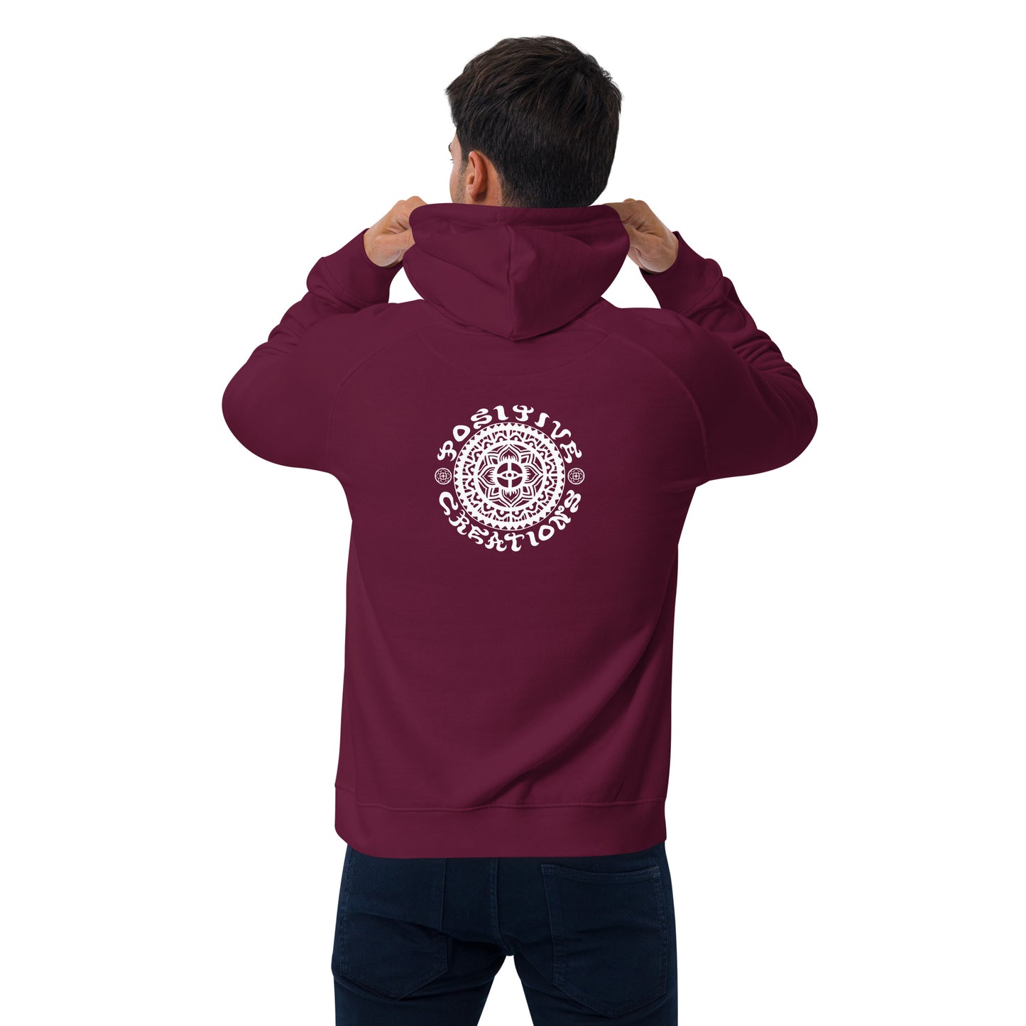 "Positive Vision" Unisex eco raglan hoodie
