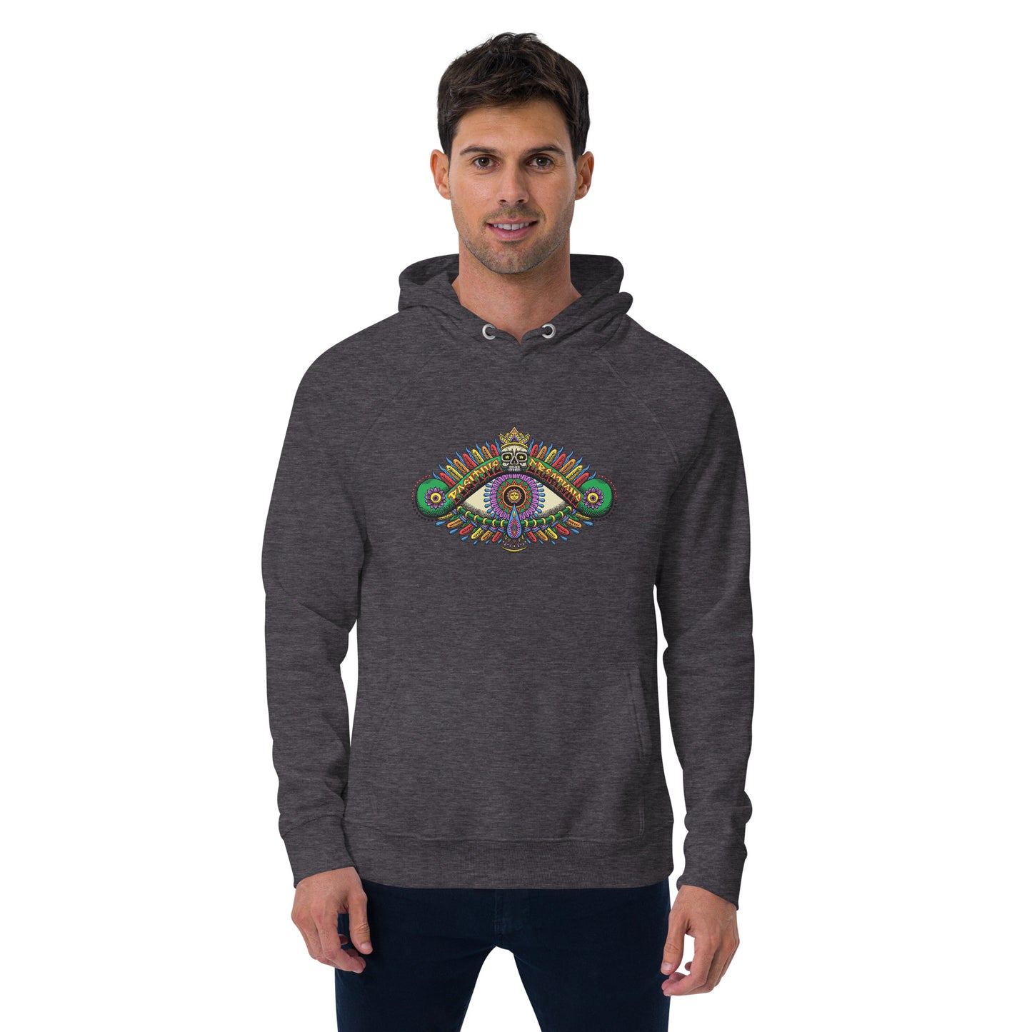"Positive Vision" Unisex eco raglan hoodie