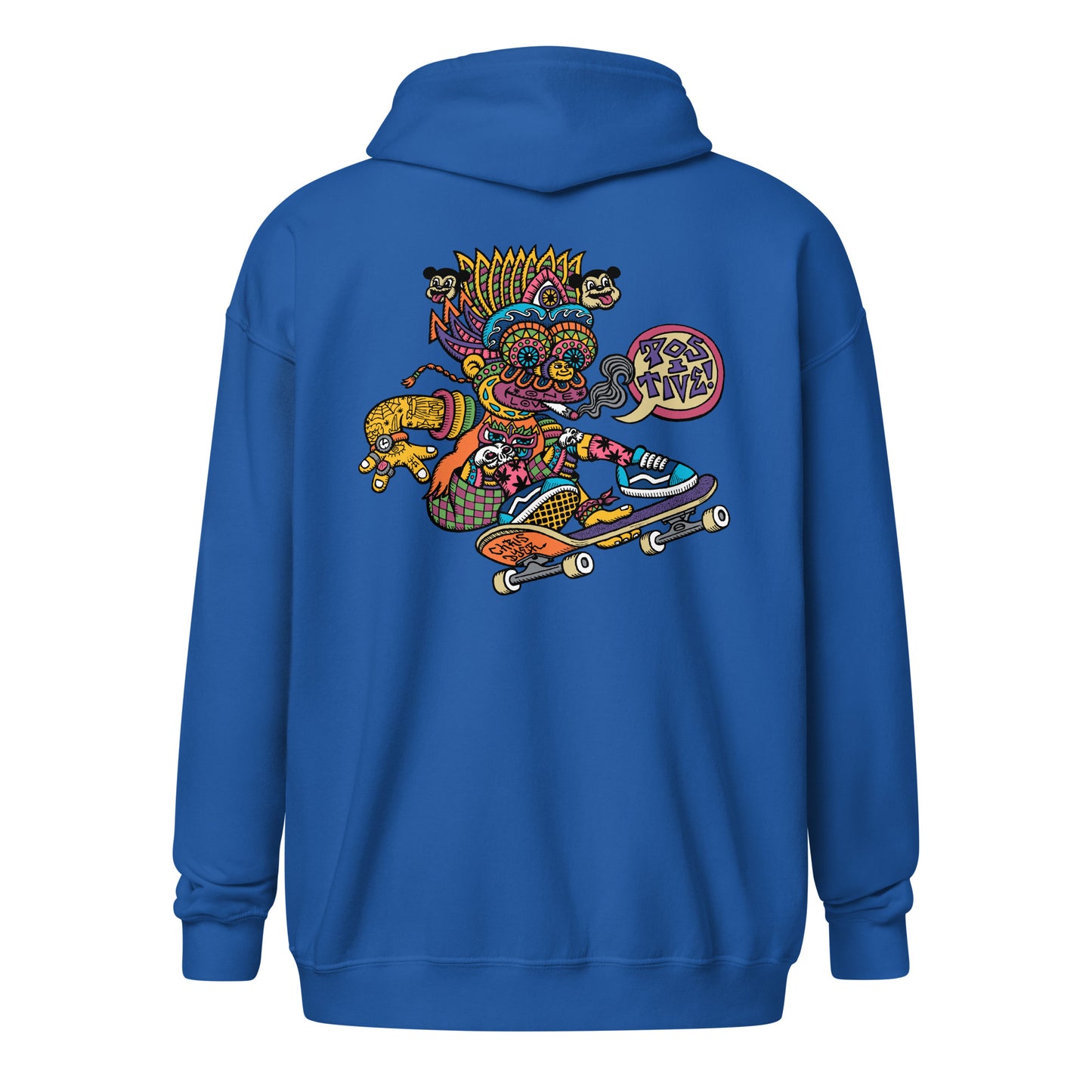 "Skater Bart" Raglan Zip Hoodie