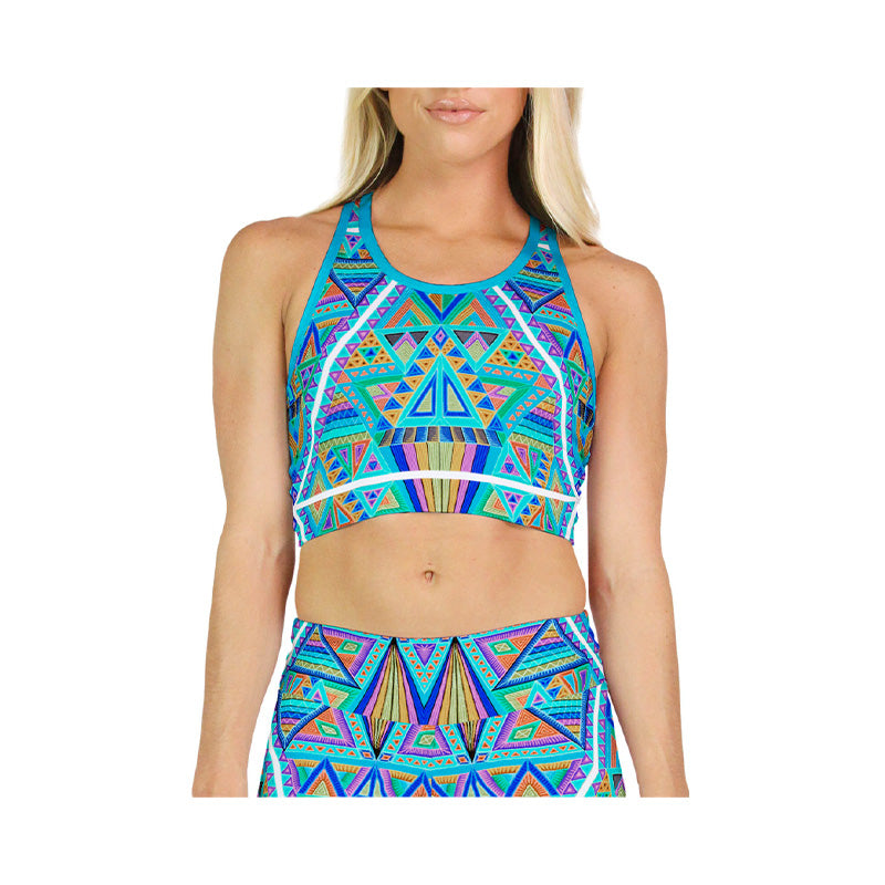 "DMT inverted" Racerback Crop